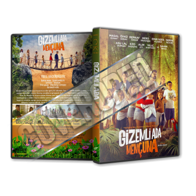 Gizemli Ada Mençuna - 2023 Türkçe Dvd Cover Tasarımı